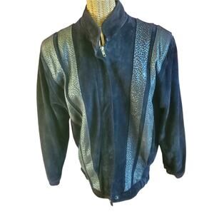 Vintage Comint leather /sued bomber jacket sz S